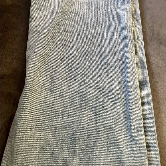 High-Waist Eyelet Chain Detail Jeans Size 26 - Picture 3 of 4